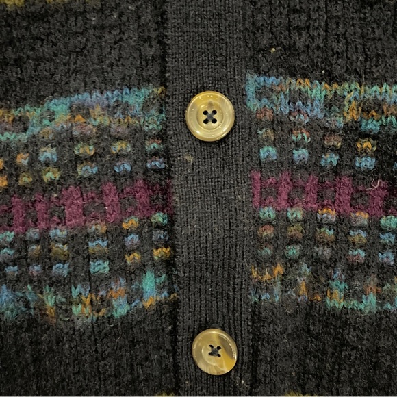 70’s Vintage Pendleton Made in USA Wool Knit Cardigan Sweater Used - Picture 3 of 4